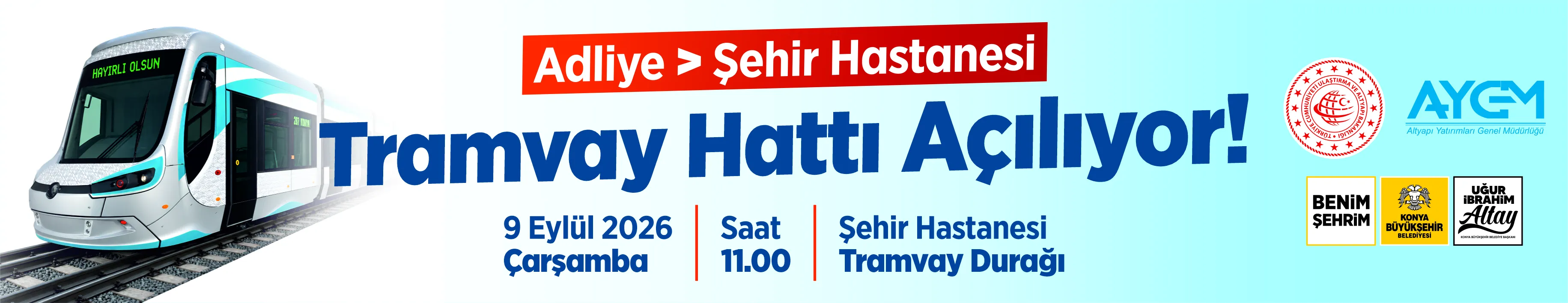 Adliye Şehir Hastanesi Tramvay Hattı Açılıyor