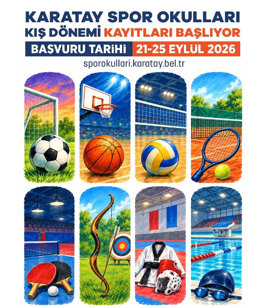 Karatay Kış Spor Okulları’nda kayıtlar 21 Eylül’de başlıyor