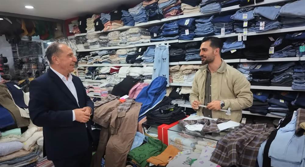 Başkan Mehmet Aydın’dan çarşı esnafına ziyaret