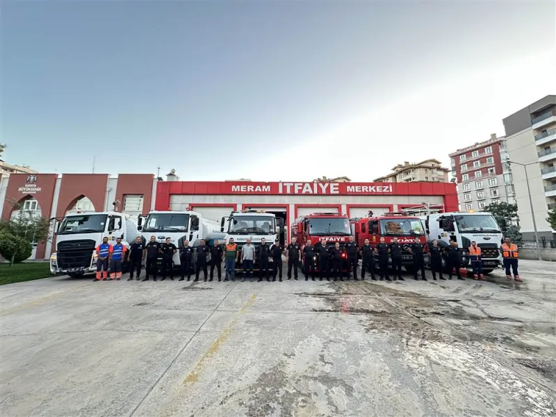 Konya Büyükşehir'den Alanya Yangınına Destek