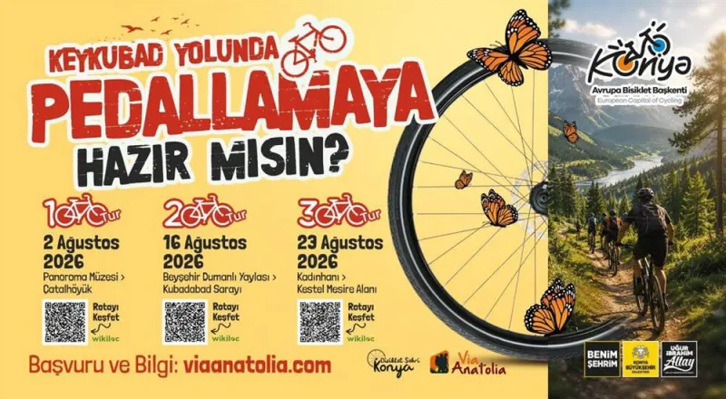 Tarihi Rotayla Konya'yı Keşfet Bisiklet Turları Başlıyor