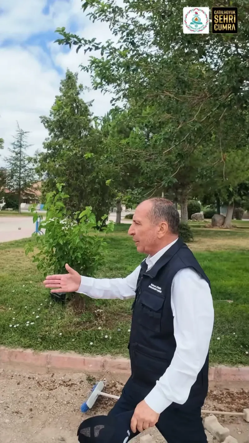 Çumra Bardakçı Parkında Yürüyüş Yolu İçin Çalışmalar Sürüyor