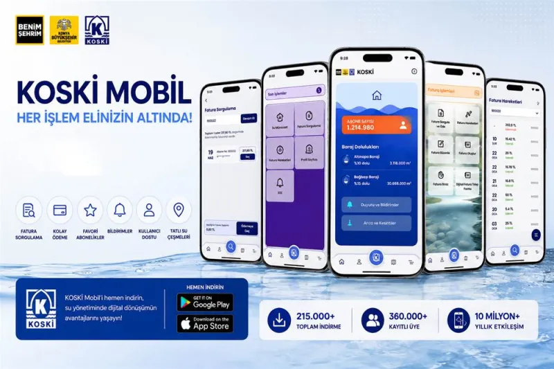 KOSKI Mobil Uygulaması 200 Bin İndirmeyi Geçti