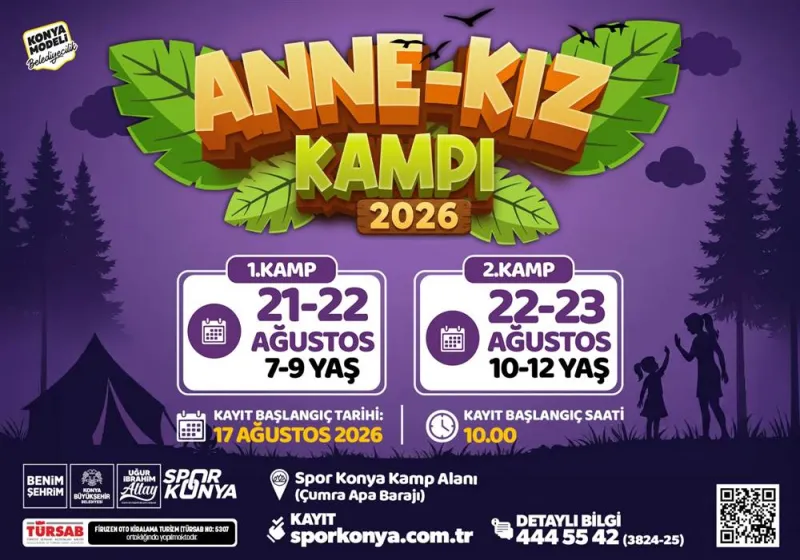 Anne ve Kızlar Doğayla İç İçe Kampta Buluşuyor