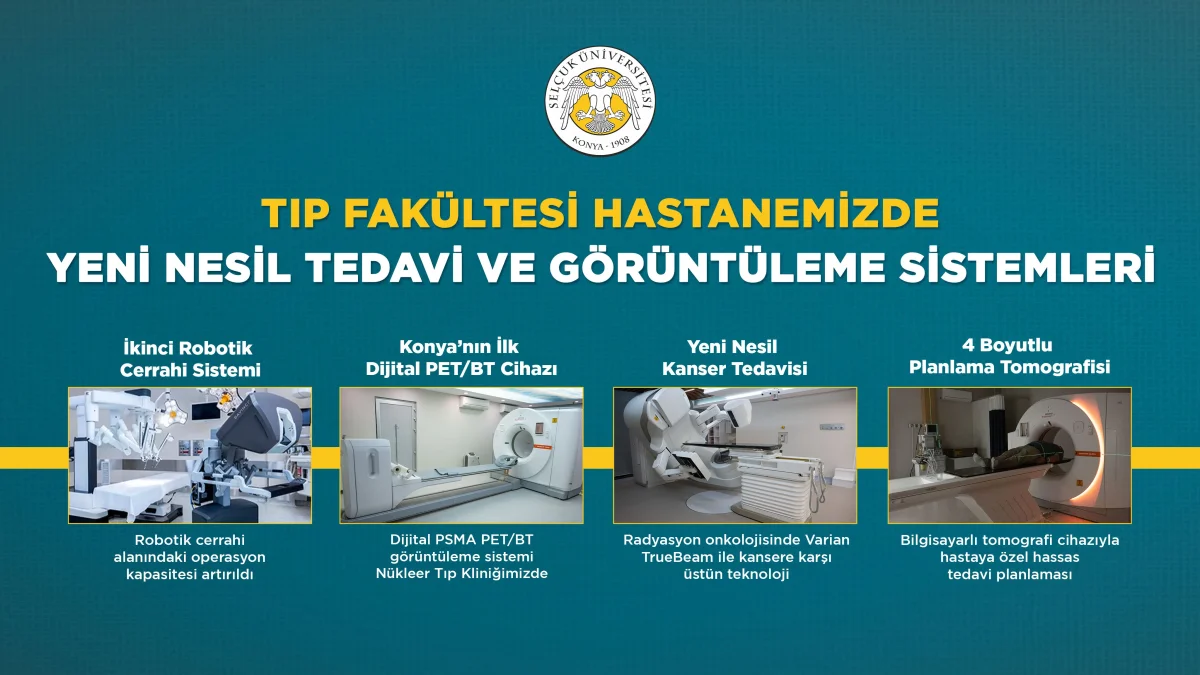 Konya'da İlk Dijital PET BT Cihazı Selçuk Tıp'ta Hizmete Girdi