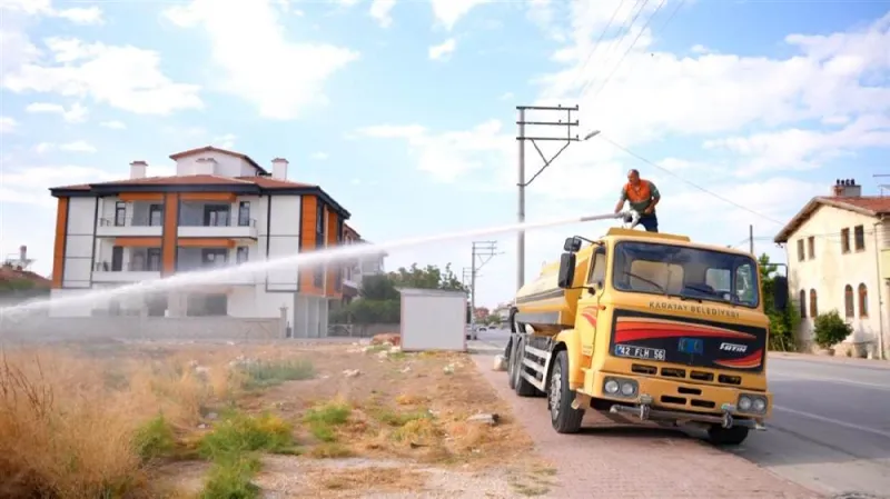 Karatay Belediyesinden Hava Aracı Destekli Haşere Mücadelesi