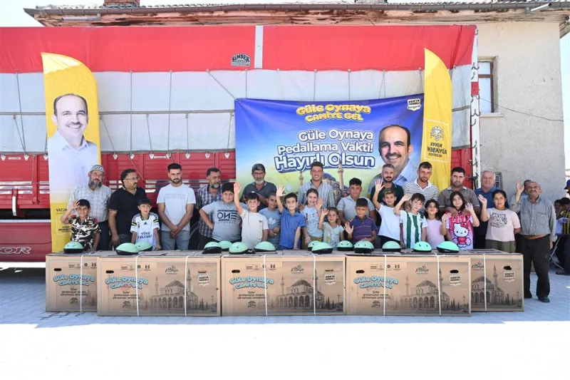 Güle Oynaya Camiye Gel Projesinde Bisiklet Dağıtımı Başladı