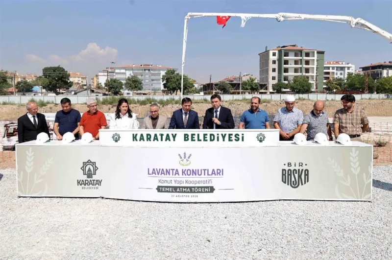 Karatay Lavanta Konutları’nın Temeli Atıldı