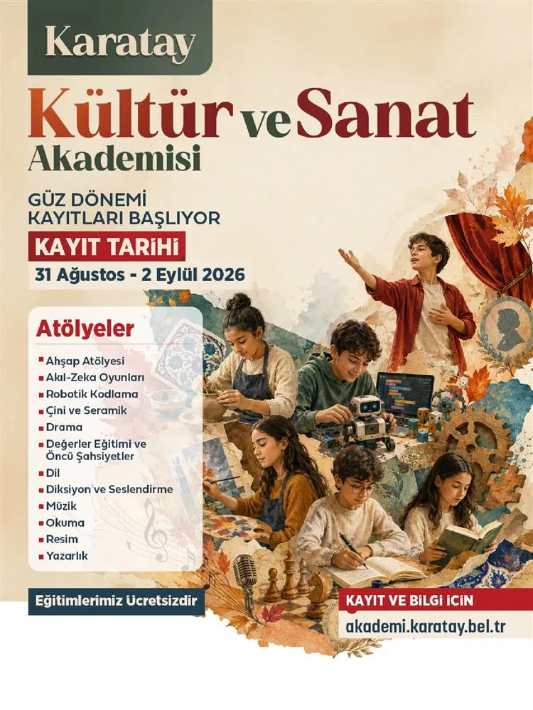 Karatay Kültür ve Sanat Akademisi’nde güz dönemi kayıtları başladı