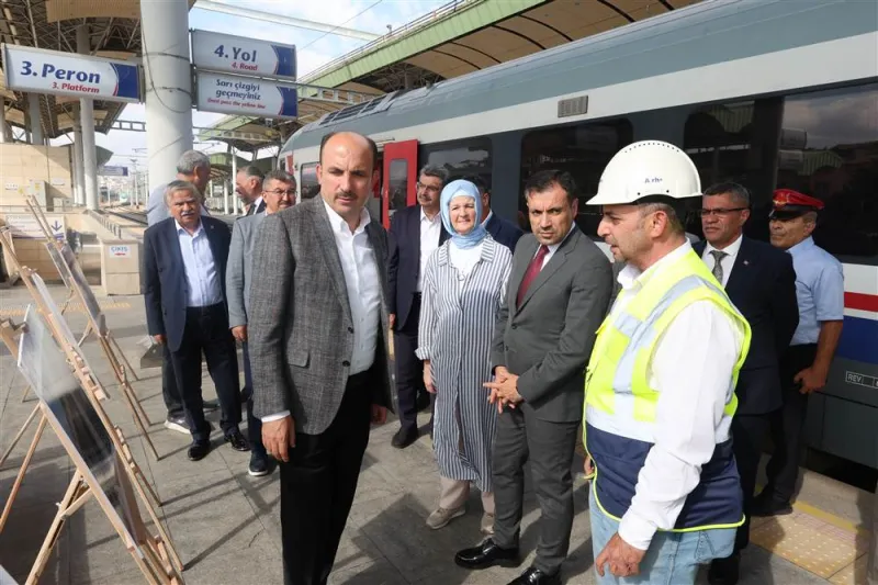 AK Parti Konya heyeti raylı sistem projelerini yerinde inceledi