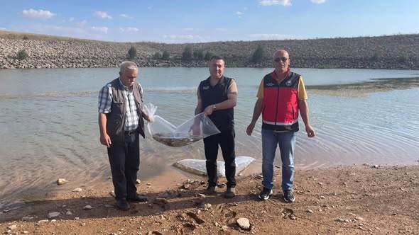 Beyşehir’de Göletlere 60 Bin Yavru Sazan Bırakıldı