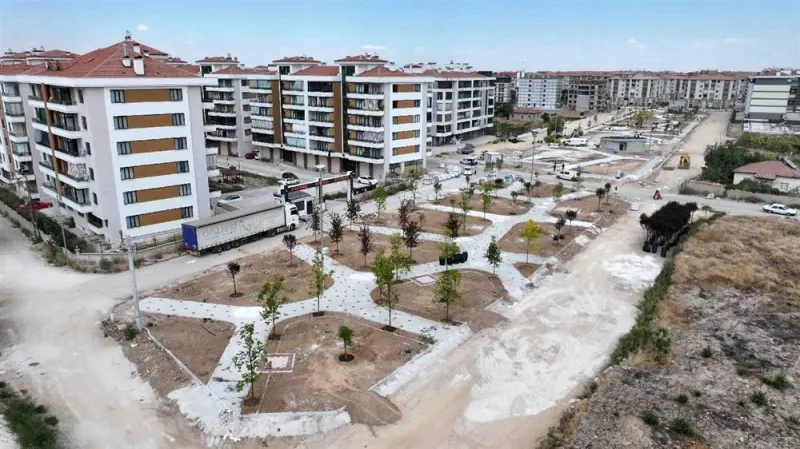 Konya'da  50 Bin Metrekarelik Yeni Park ve Yeşil Alan Çalışması Sürüyor