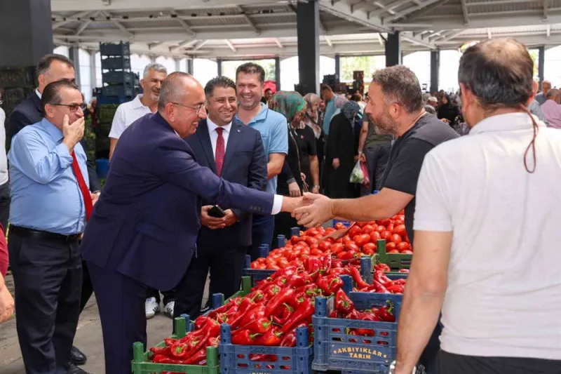 Meram’da Uzunharmanlar Salı Pazarı baştan sona yenilendi