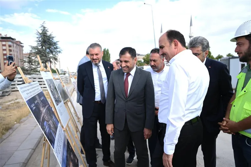 AK Parti Konya heyeti raylı sistem projelerini yerinde inceledi