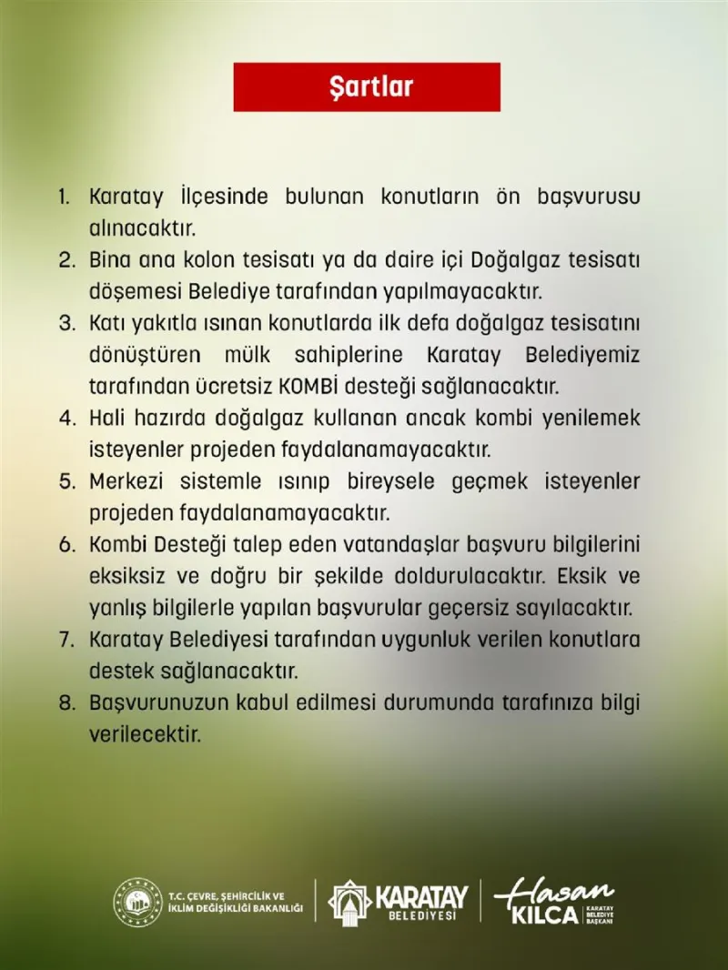 Konya'da Hava Kirliliğini Azaltmak İçin 375 Ücretsiz Kombi Dağıtılacak
