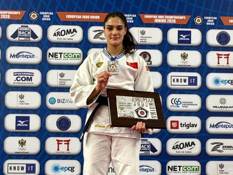 Milli judocu Sinem Oruç, Podgorica’da finale yükseldi