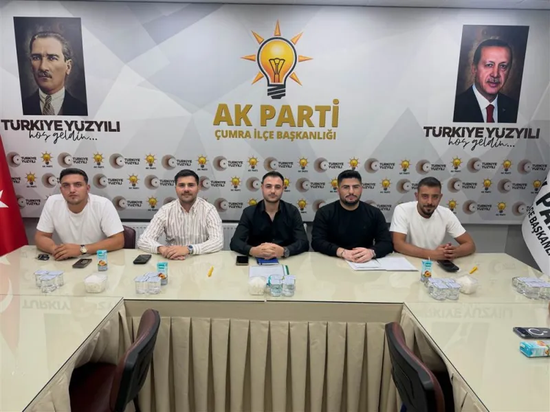 Çumra’da Ak Parti Gençlik Kolları Teşkilat Çalışmalarını Değerlendirdi