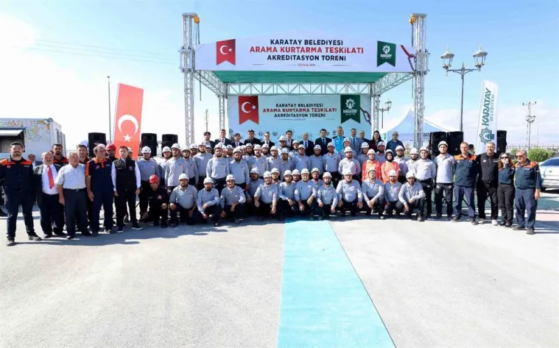 Karatay Belediyesi Arama Kurtarma Teşkilatı’na orta seviye akreditasyon