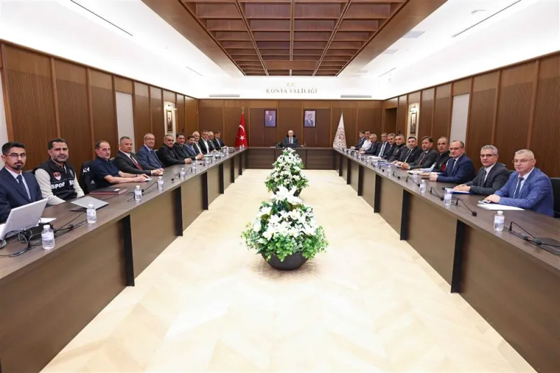 Konya İl Spor Güvenliği Toplantısı’nda müsabaka tedbirleri görüşüldü