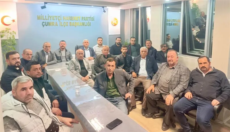 MHP Çumra İlçe Başkanlığı aylık olağan toplantısını gerçekleştirdi