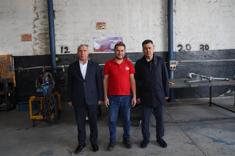 Kaynakçılık Yarışmasında Birinci Olan Çumralı Esnafa Tebrik