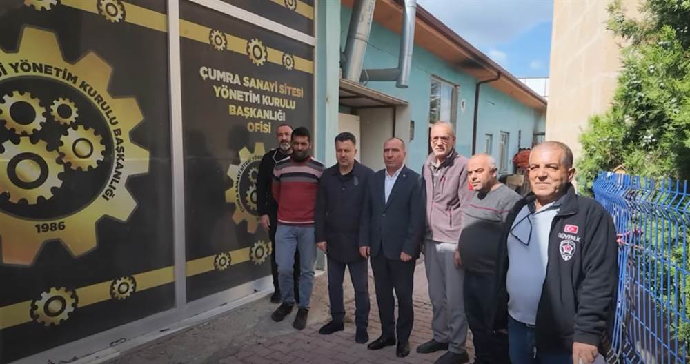 Mehmet Aydın, Çumra Sanayi Sitesi Esnafıyla Bir Araya Geldi