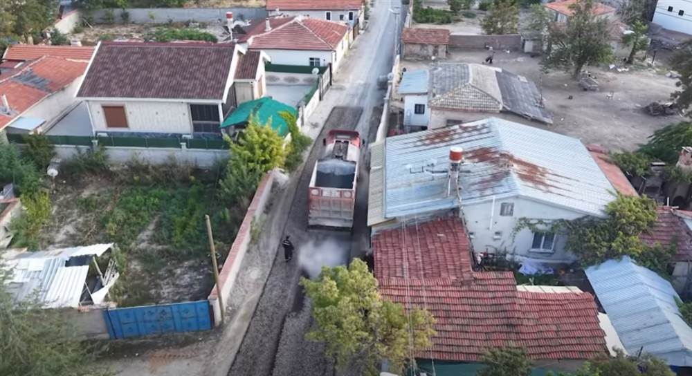 Okçu Mahallesi’nde Asfalt Çalışmaları Devam Ediyor