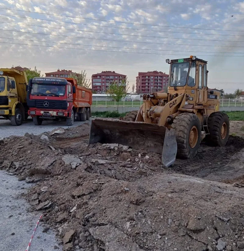 ÇUMRA DEVLET HASTANESİ  EK BİNA KAZI ÇALIŞMASI BAŞLADI