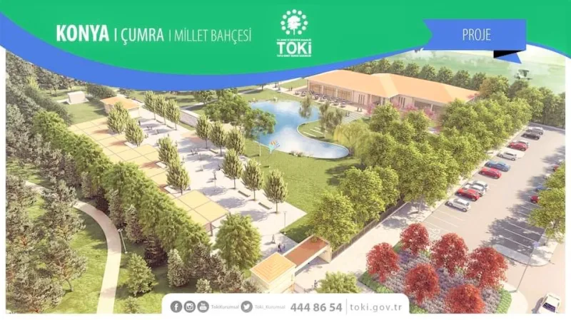 ÇEVRE VE ŞEHİRCİLİK BAKANLIĞIMIZ TARAFINDAN  ÇUMRA - OKÇU MİLLET BAHÇEMİZİN İHALESİ YAPILDI.