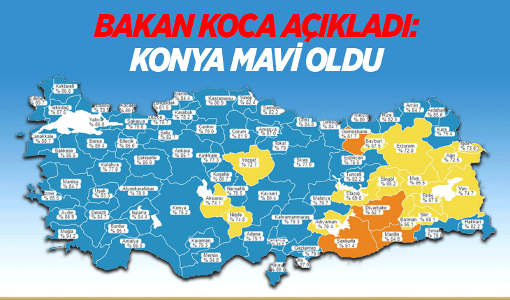 BAKAN KOCA AÇIKLADI! KONYA MAVİ OLDU