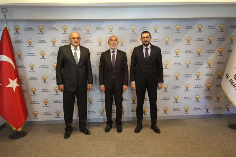 KONYA PANCAR EKİCİLERİ KOOPERATİF BAŞKANI RAMAZAN ERKOYUNCU’DAN AK PARTİ’YE ZİYARET