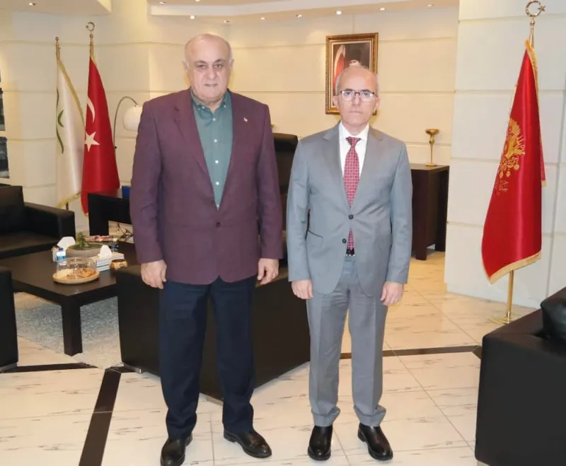 ÇUMRA BELEDİYE BAŞKANI CANDAN PANKOBİRLİK BAŞKANI ERKOYUNCU’YU ZİYARET ETTİ