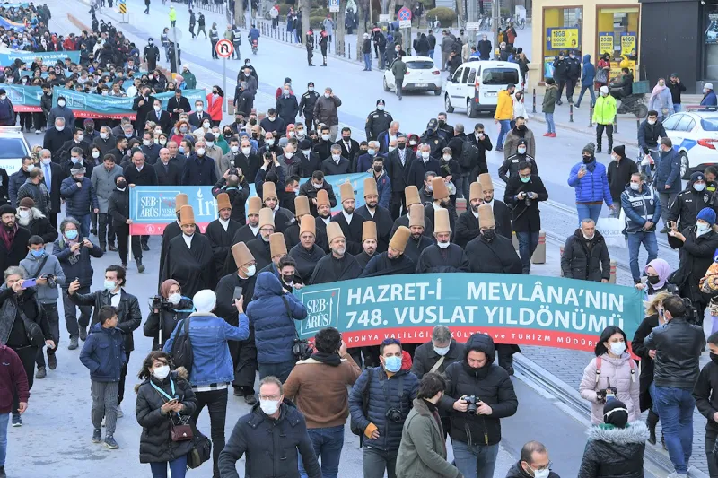 HAZRETİ MEVLÂNA’NIN 748. VUSLATI YILDÖNÜMÜ  ANMA TÖRENLERİ BAŞLADI