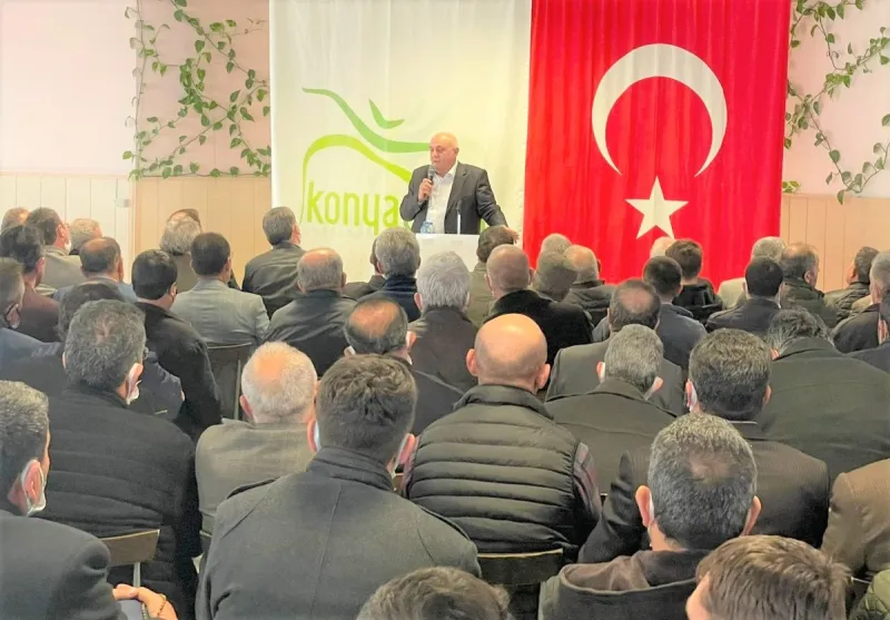BAŞKAN ERKOYUNCU ÇUMRA ŞEKER’DE ÇİFTÇİLERLE BİR ARAYA GELDİ
