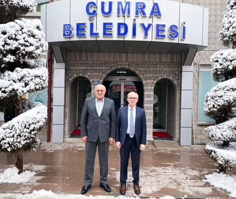 RAMAZAN ERKOYUNCU  ÇUMRA BELEDİYESİNİ ZİYARET ETTİ