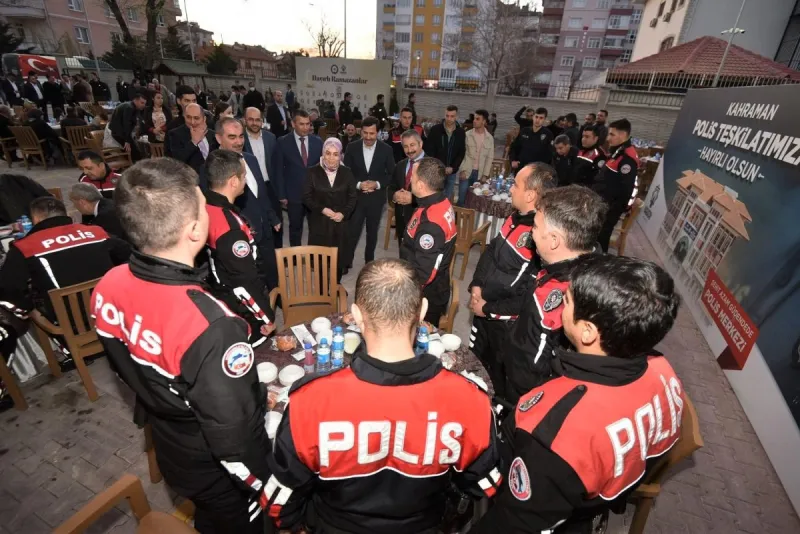KARATAY BELEDİYESİ,  İLÇE EMNİYETİNİ İFTARDA BULUŞTURDU