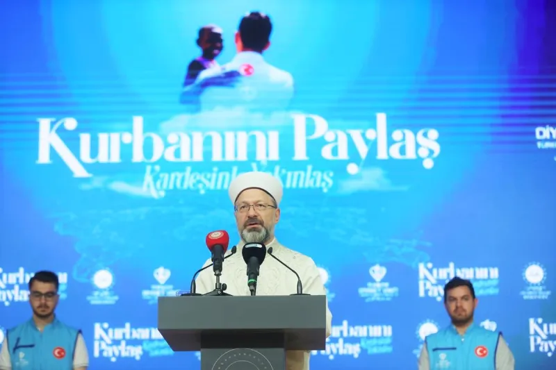 DİYANET İŞLERİ BAŞKANI ERBAŞ, 2022 YILI VEKÂLET YOLUYLA KURBAN KESİM BEDELLERİNİ AÇIKLADI