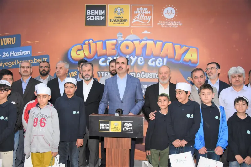 KONYA BÜYÜKŞEHİR BELEDİYESİNDEN   “GÜLE OYNAYA CAMİYE GEL PROJESİ”