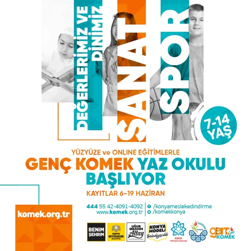 KOMEK YAZ KURSU BAŞLIYOR