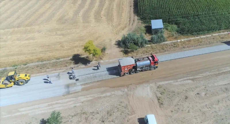ARIKÖREN - ORTAOBA YOLUNDA ASFALT ÇALIŞMALARI TAMAMLANIYOR