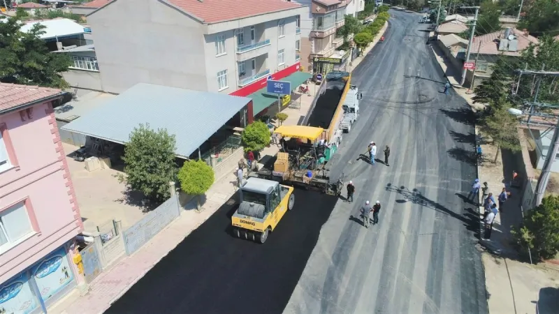ÇUMRA OKÇU ARASINDA SICAK ASFALT ÇALIŞMALARI
