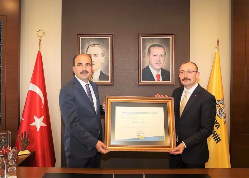 TİCARET BAKANI MEHMET MUŞ  BAŞKAN ALTAY’I ZİYARET ETTİ