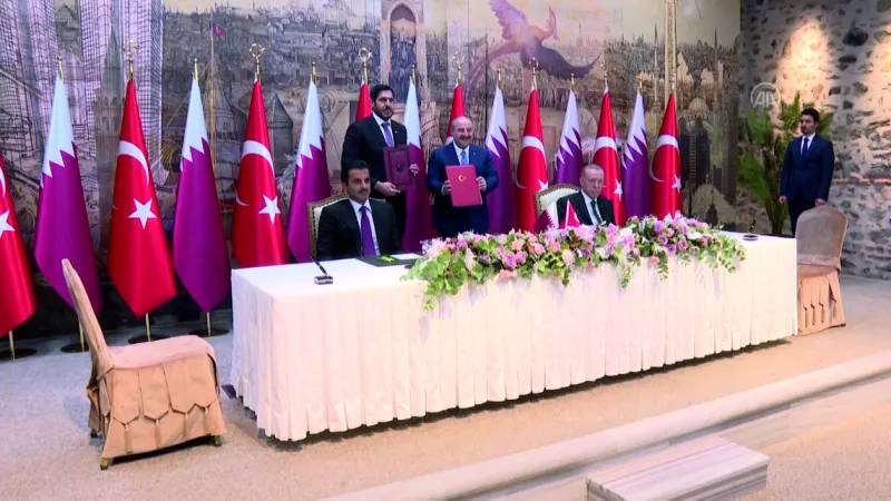 TÜRKİYE İLE KATAR ARASINDA 11 ANLAŞMA İMZALANDI