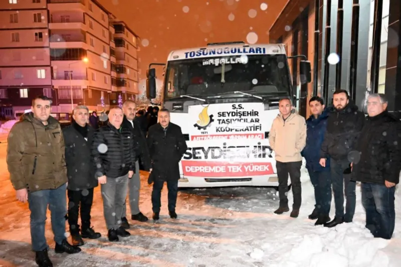 SEYDİŞEHİR BELEDİYESİNDEN DEPREM BÖLGESİNE PERSONEL DESTEĞİ