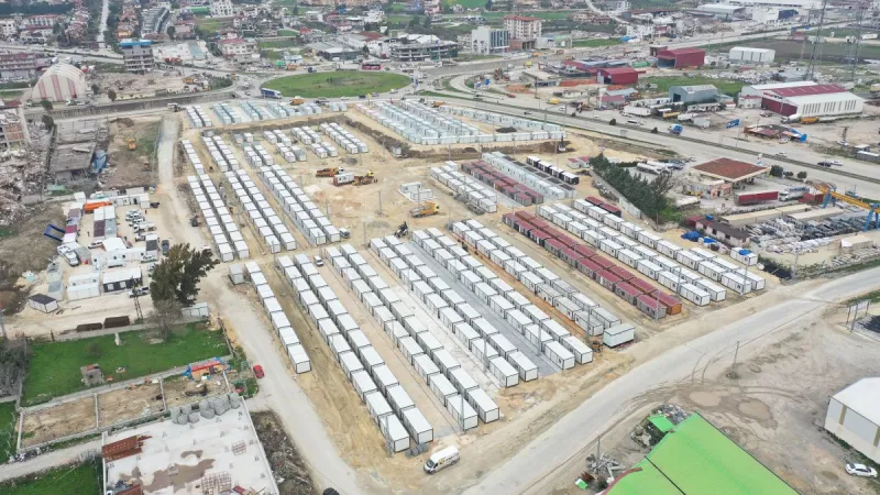 HATAY'A KURULAN KONYA KONTEYNER KENT'TE SON AŞAMAYA GELİNDİ