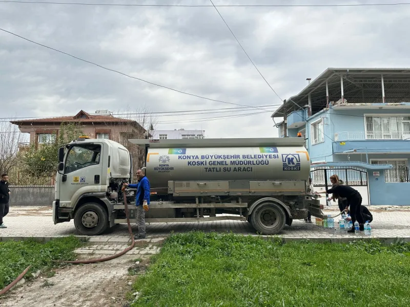 KONYA BÜYÜKŞEHİR HATAY’DA TEMİZ SU İHTİYACINI GİDERİYOR