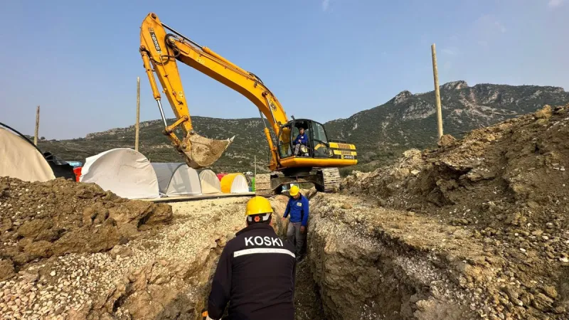 KONYA BÜYÜKŞEHİR HATAY’DA SU VE KANALİZASYON ŞEBEKESİNİ AYAĞA KALDIRMAK İÇİN ÇALIŞIYOR