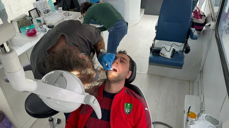 KONYA MOBİL DİŞ ARACI HATAY’DA HİZMET VERMEYE BAŞLADI