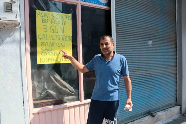 Adana'da Sıcaktan Bunalan Fırıncı Dükkanını 3 Gün Kapattı