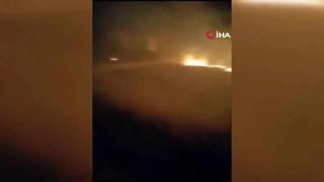 Arazide başlayan yangın evlere sıçramadan söndürüldü